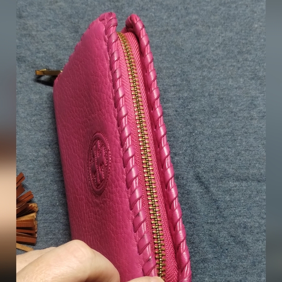 Tory Burch hot pink leather wallet - Picture 2 of 11